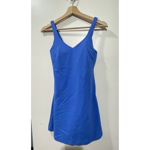 Lululemon Align Dress Pipe Dream Blue SZ 4 Nulu Built in Pockets Shorts Tennis - Picture 2 of 7